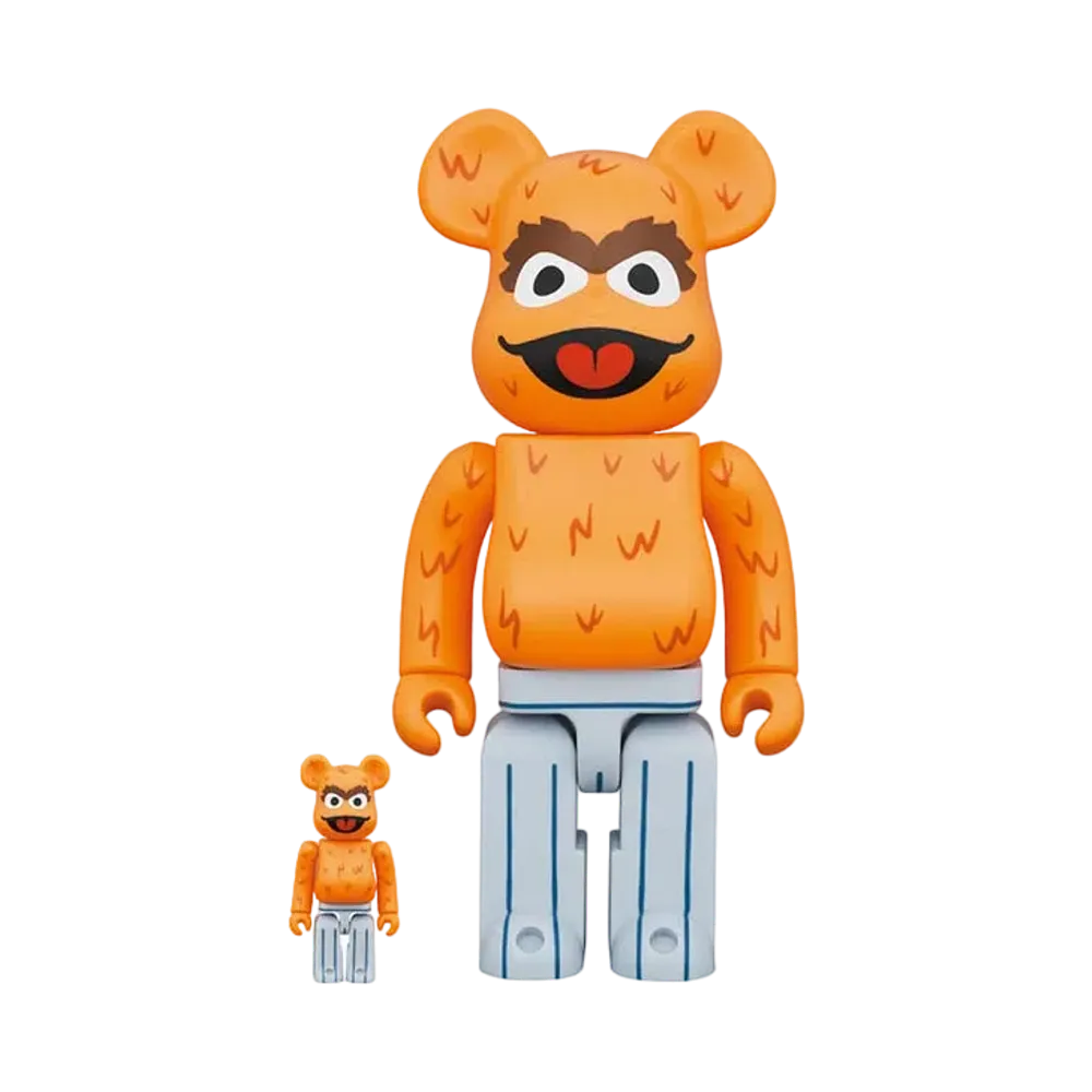 Bearbrick OSCAR THE GROUCH (The Original Orange Fur Ver.) 100% & 400%