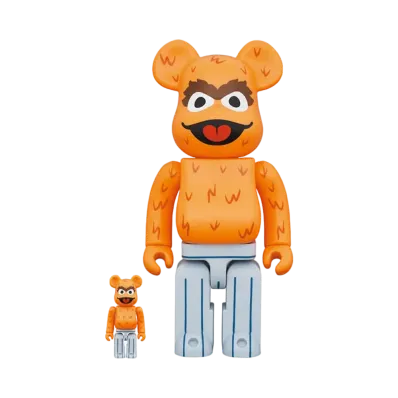 Bearbrick OSCAR THE GROUCH (The Original Orange Fur Ver.) 100% & 400%