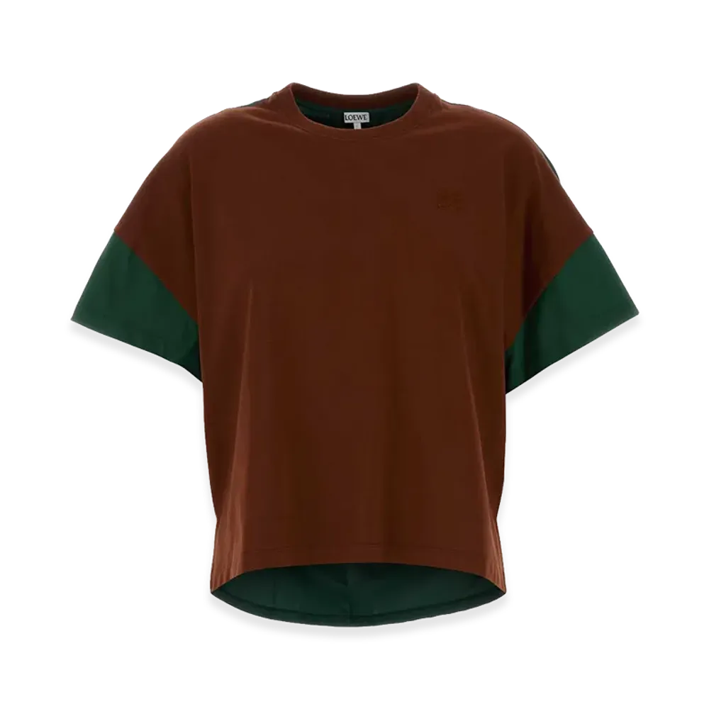 LOEWE Women's Cotton And Silk Tee "Multicolor"