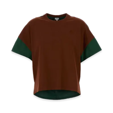LOEWE Women's Cotton And Silk Tee "Multicolor"