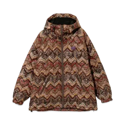 Needles Jog Hoody - Quilted Poly Cloth "Brown"