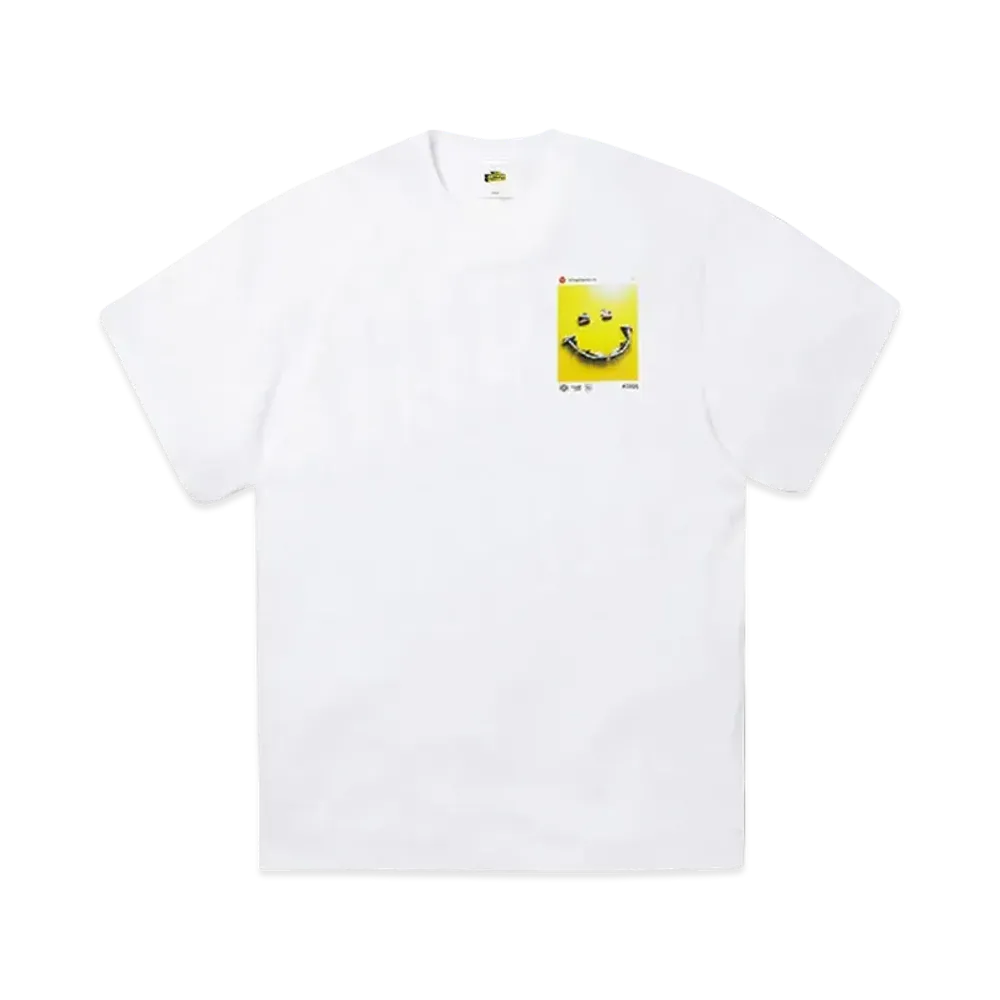 SNKRDUNK × THE NETWORK BUSINESS × RED SPIDER KICKS Tee SMILE "WHITE"