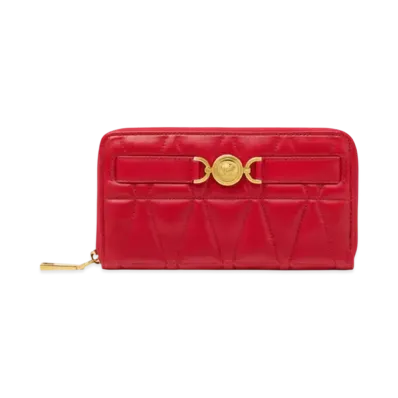 Versace Medusa '95 Quilted Long Wallet "Red"