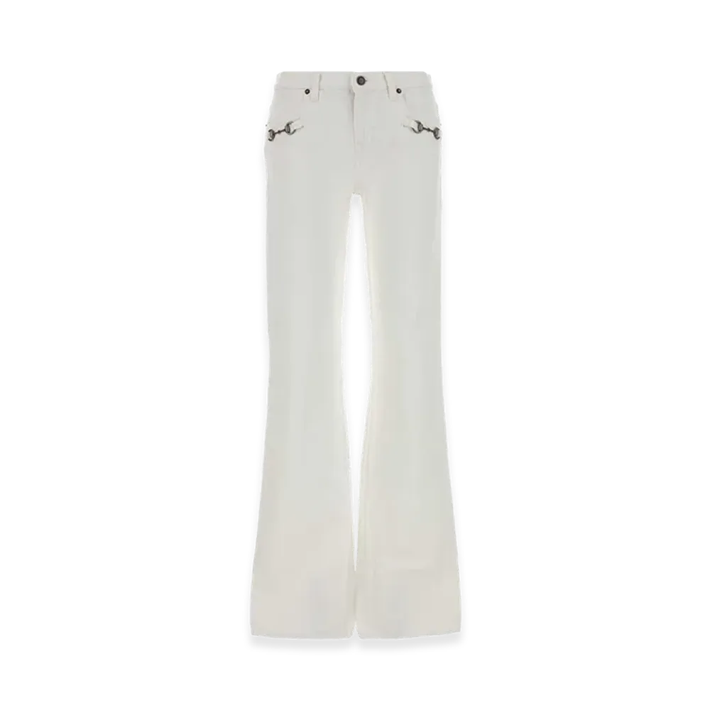 GUCCI Women's Denim Jeans "White"