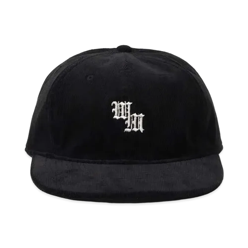 WACKO MARIA Corduroy 6 Panel Cap #1 "Black"