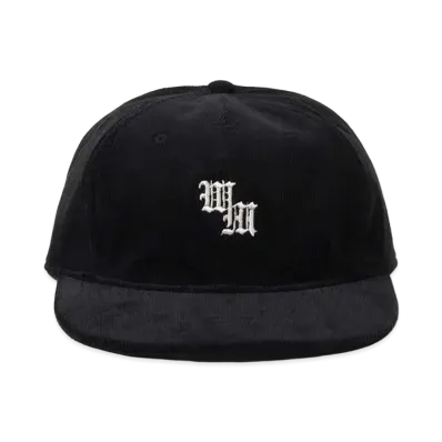 WACKO MARIA Corduroy 6 Panel Cap #1 "Black"