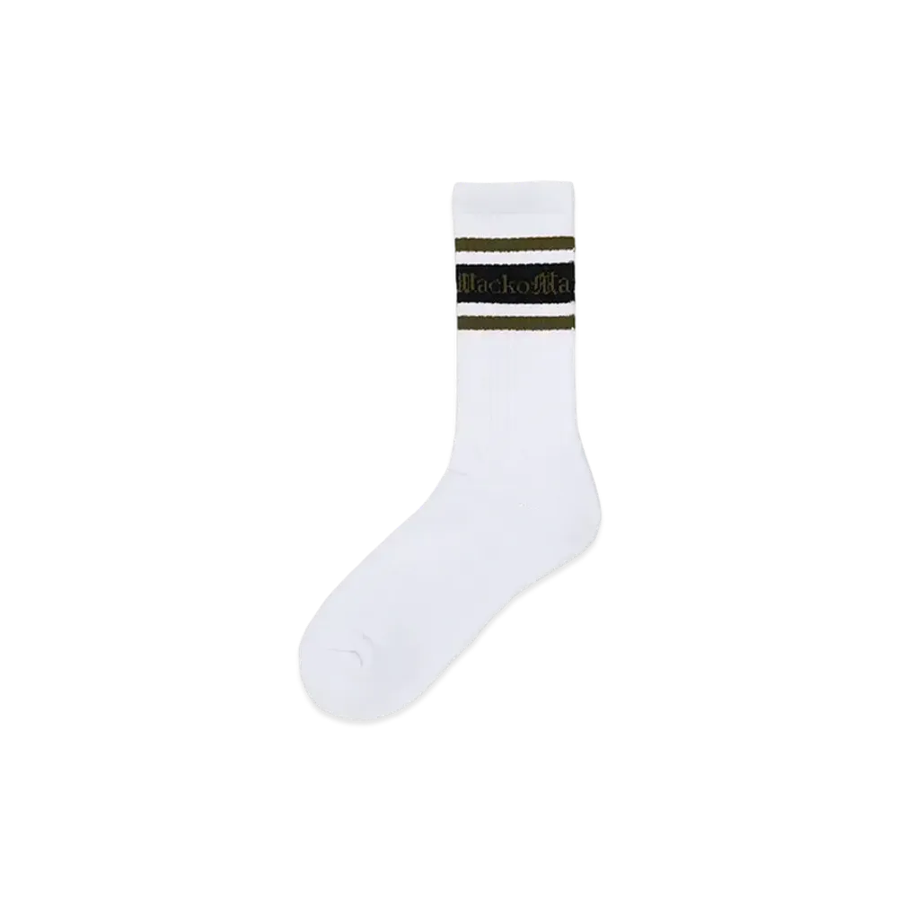 WACKO MARIA Logo Jacquard Socks "Khaki"