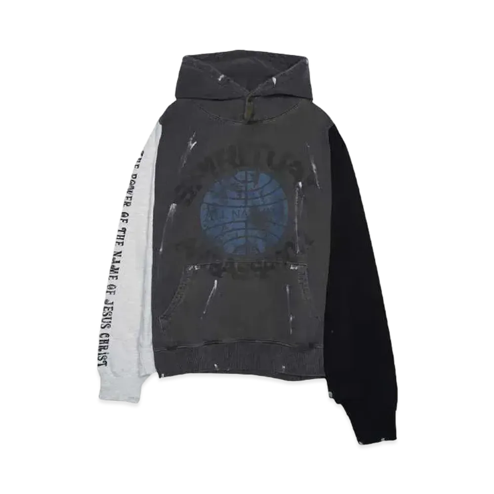 SOMEIT REBUILD HOODIE "GREY/CHARCOAL/BLACK"