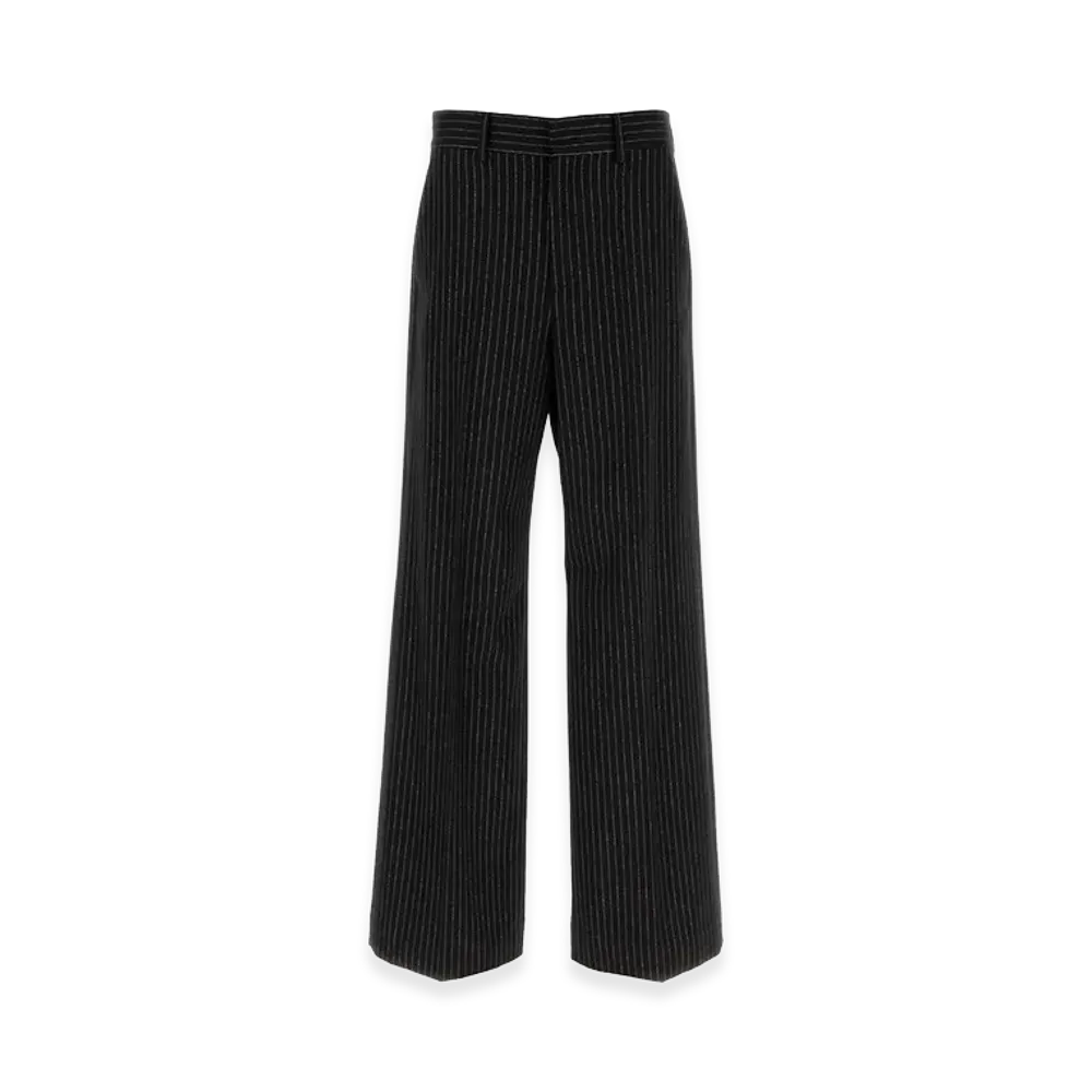 Valentino Embroidered Wool Blend Pant "Stripped"