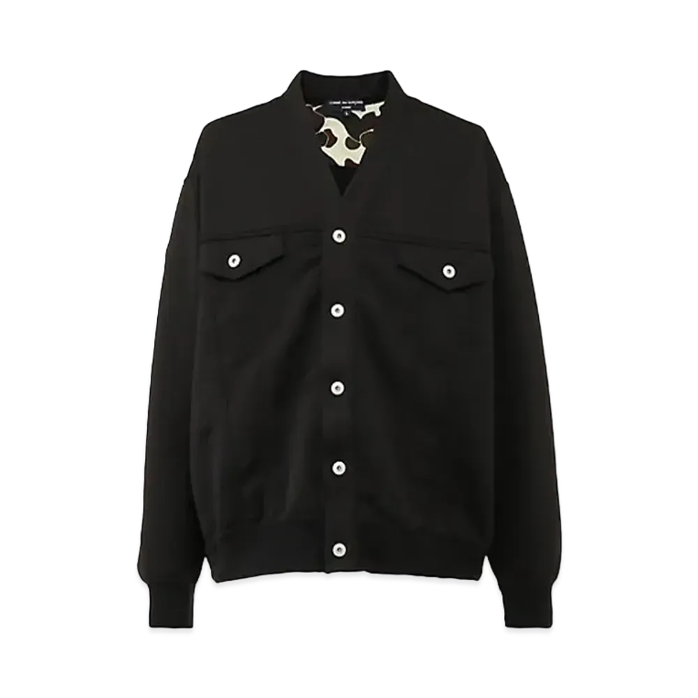 COMME des GARCONS HOMME Ester Fleece Cardigan "Black"