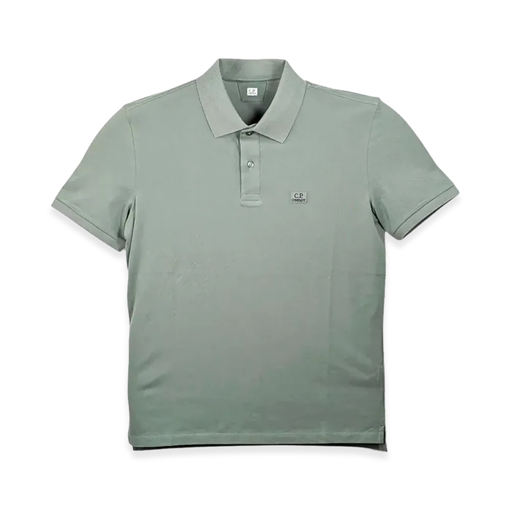 C.P. Company Stretch Piquet Short Sleeve Polo "Laurel"