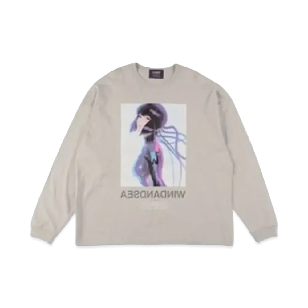 WIND AND SEA x Ghost In The Shell Sac_2045 Reflection L/S T Shirt "Gray"