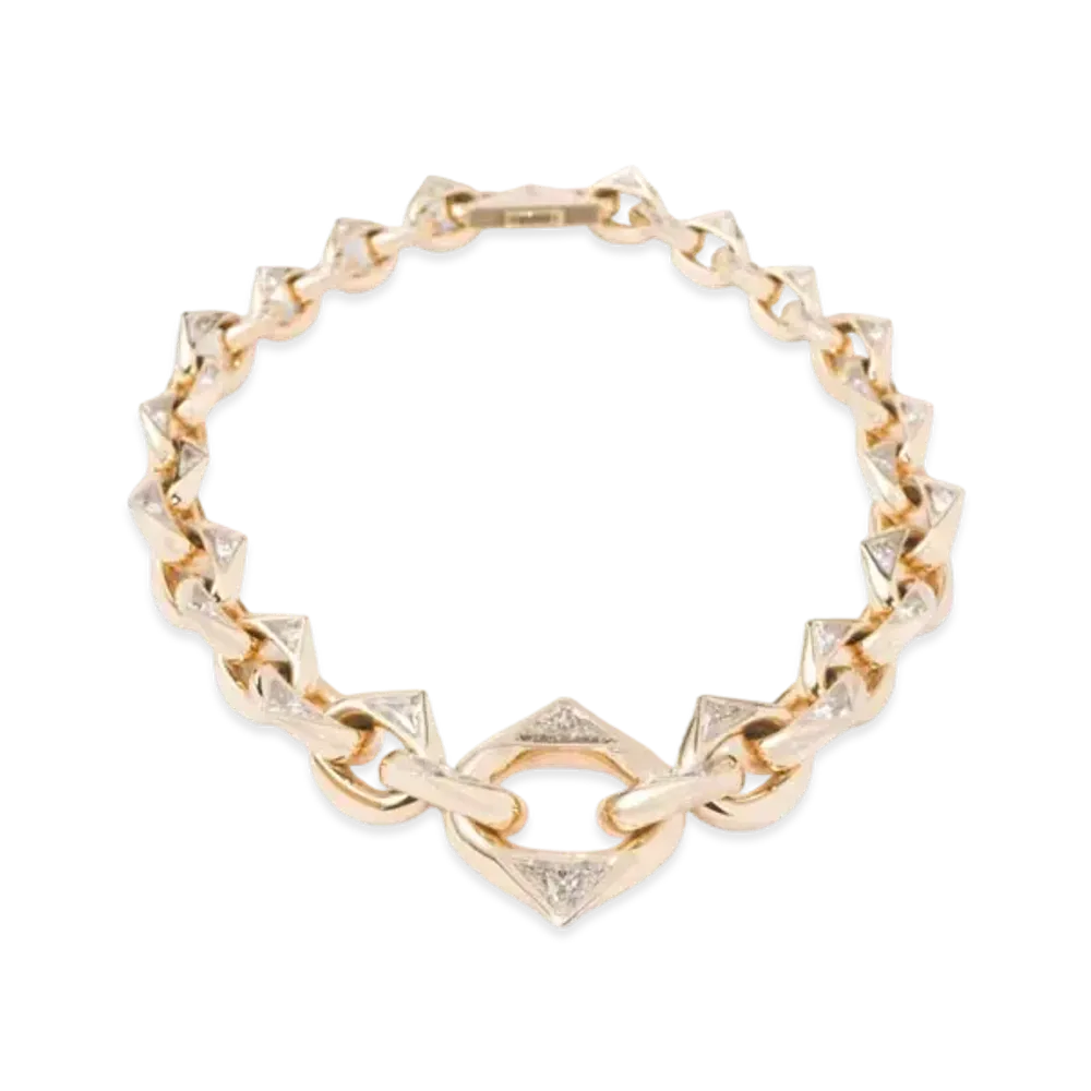 PRADA Eternal Gold Chain Necklace in Yellow Gold and Laboratory-Grown Diamonds