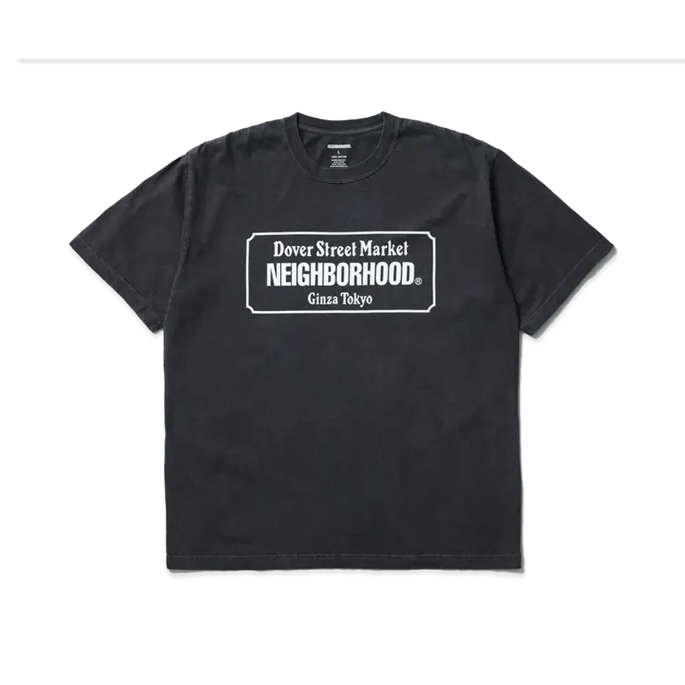 NEIGHBORHOOD x Dover Street Market Ginza Tee "Charcoal"