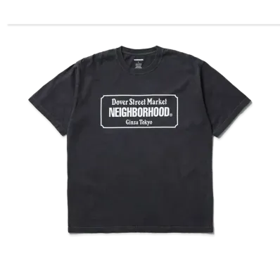 NEIGHBORHOOD x Dover Street Market Ginza Tee "Charcoal"