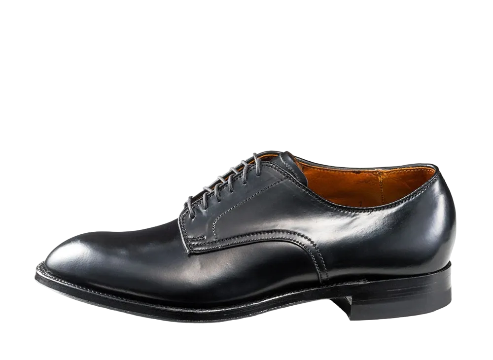 ALDEN Plain Toe Ox. Modified Shell Cordovan "Black" 53511 D Single Leather Sole
