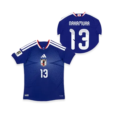 adidas Soccer Japan 2026 Home Authentic Jersey "FIFA World Cup 26 Official Sleeve Badge" #13 Keito Nakamura "Japan Blue"