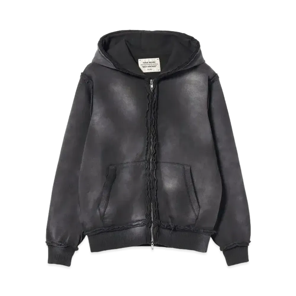 BEAMS FUTURE ARCHIVE / Fade Inside Out Zip Up Hoodie "Black"