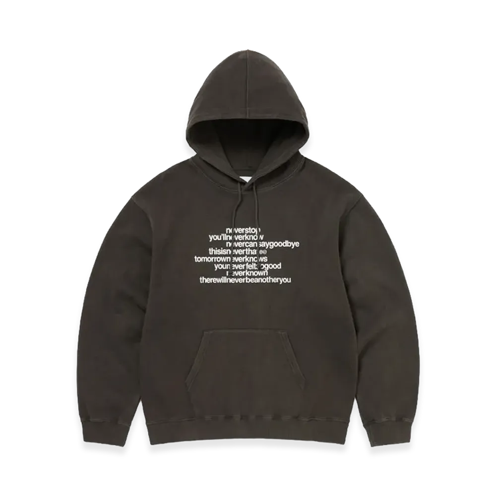 thisisneverthat x FRAGMENT Design Hoodie "Off Black"
