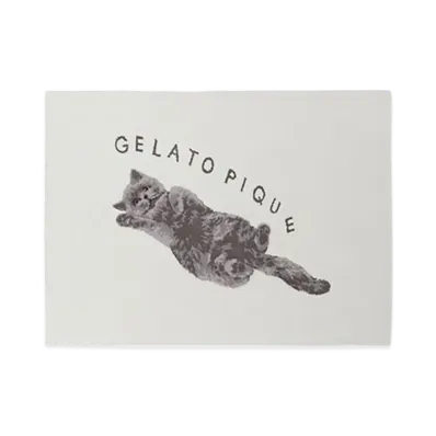 GELATO PIQUE Cat Jacquard Blanket "Gray"