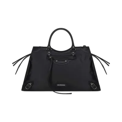 BALENCIAGA Neo Classic Large Handbag With Short Handle "Black"