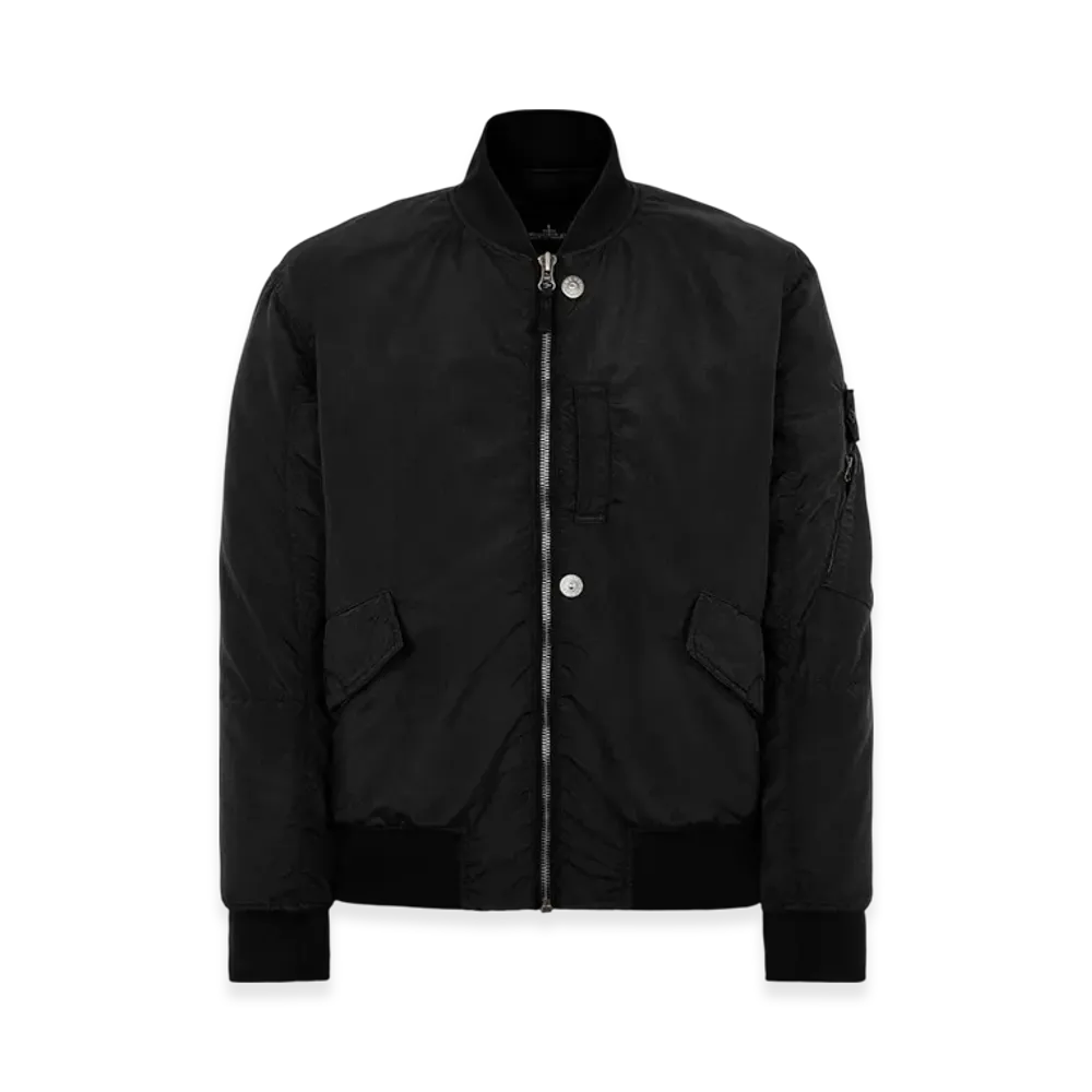 Stone Island Shadow Project 40706 Hollowcore Poly Light Garment Dyed Bomber Jacket - 21FW "Black"