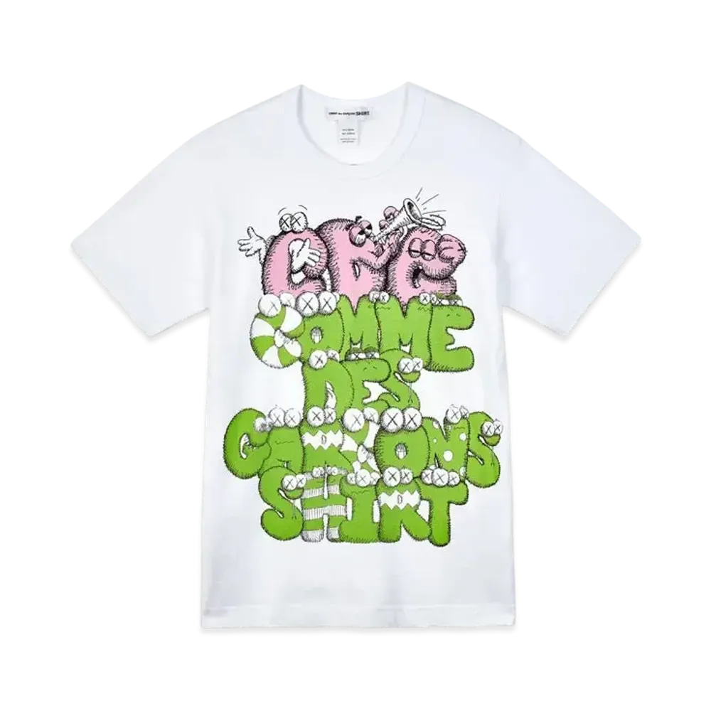 COMME des GARCONS SHIRT x KAWS CDG T-Shirt Print4 "White"