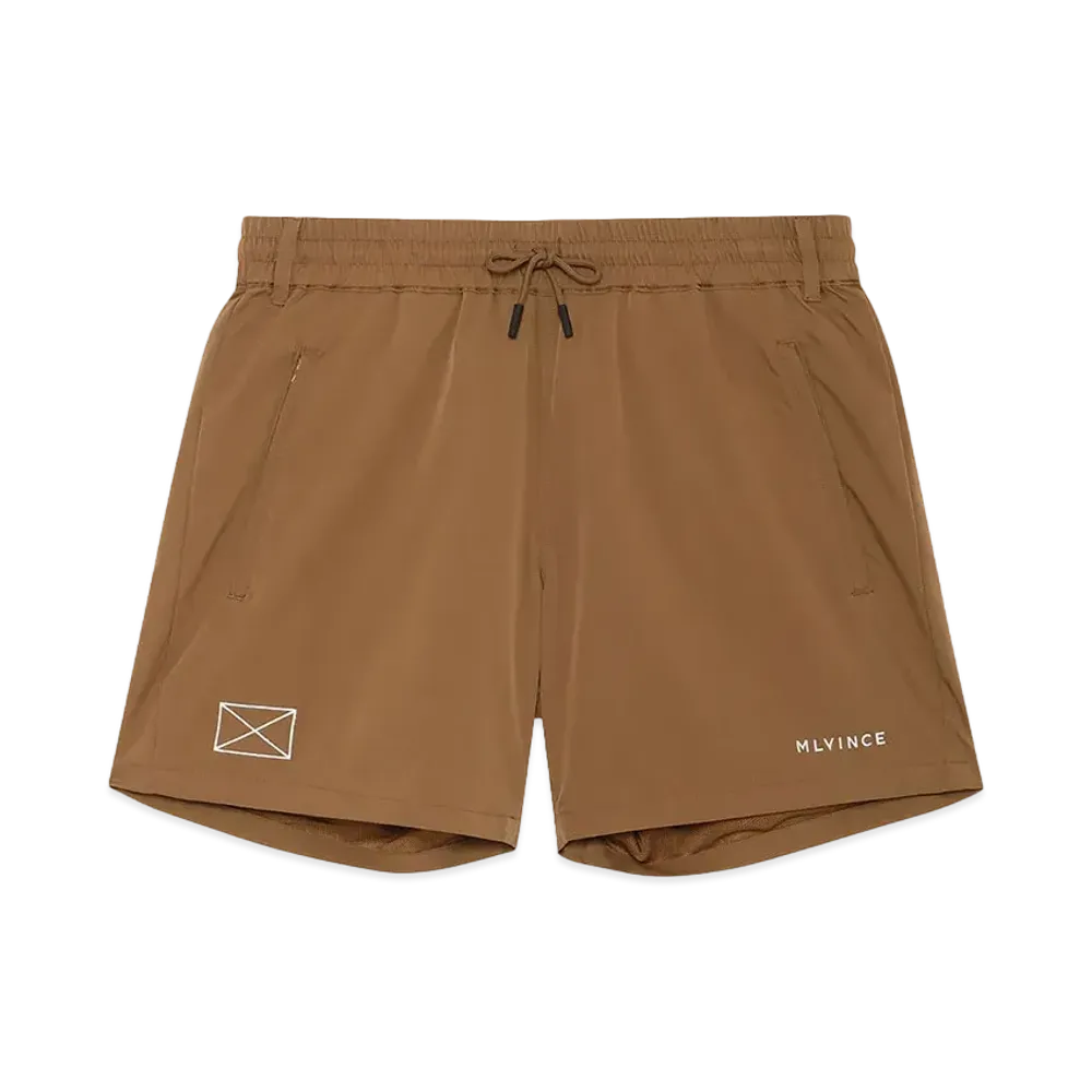 MLVINCE LIMONTA CLASSIC LOGO SHORTS "BROWN"