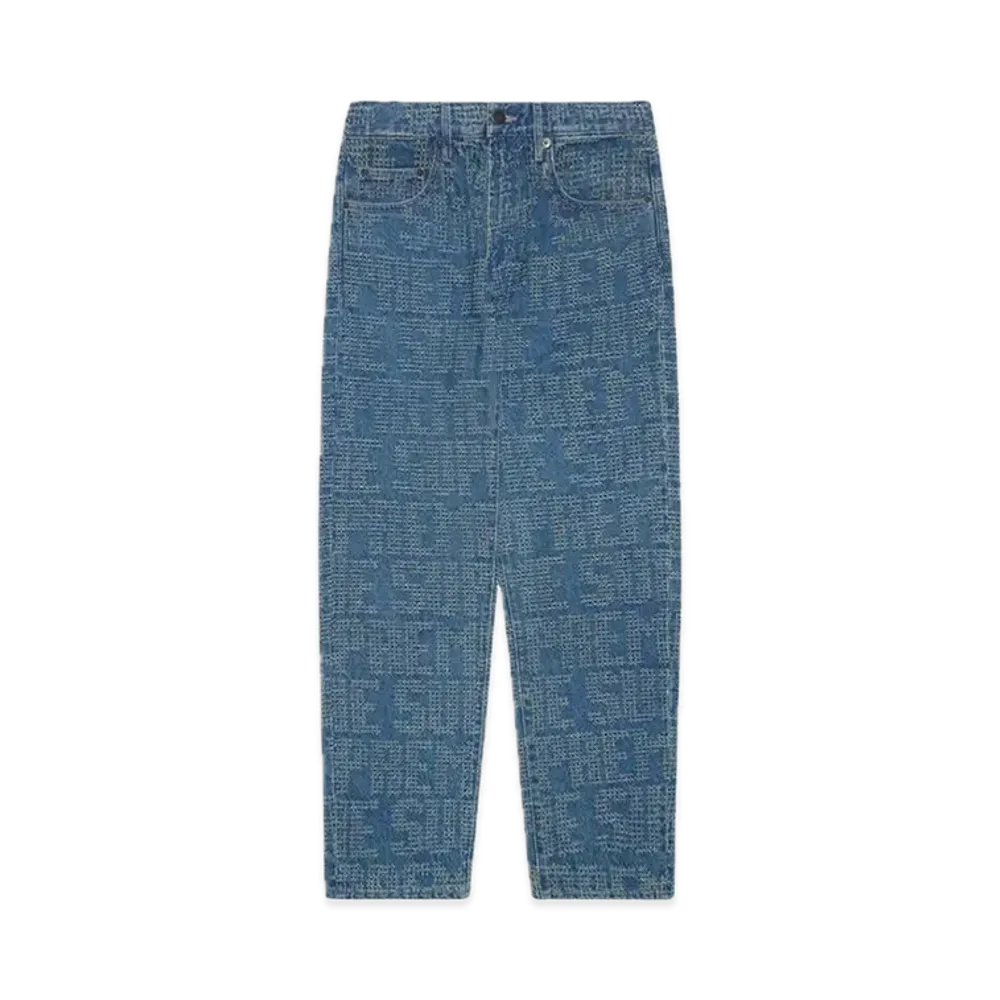 Supreme Needle Punch Regular Jean "Washed Blue"