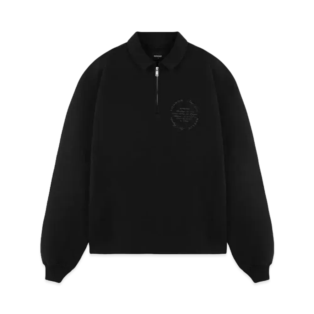 REPRESENT Season Tour Quarter Zip Sweater "Black"
