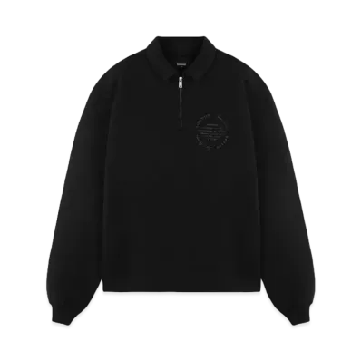 REPRESENT Season Tour Quarter Zip Sweater "Black"