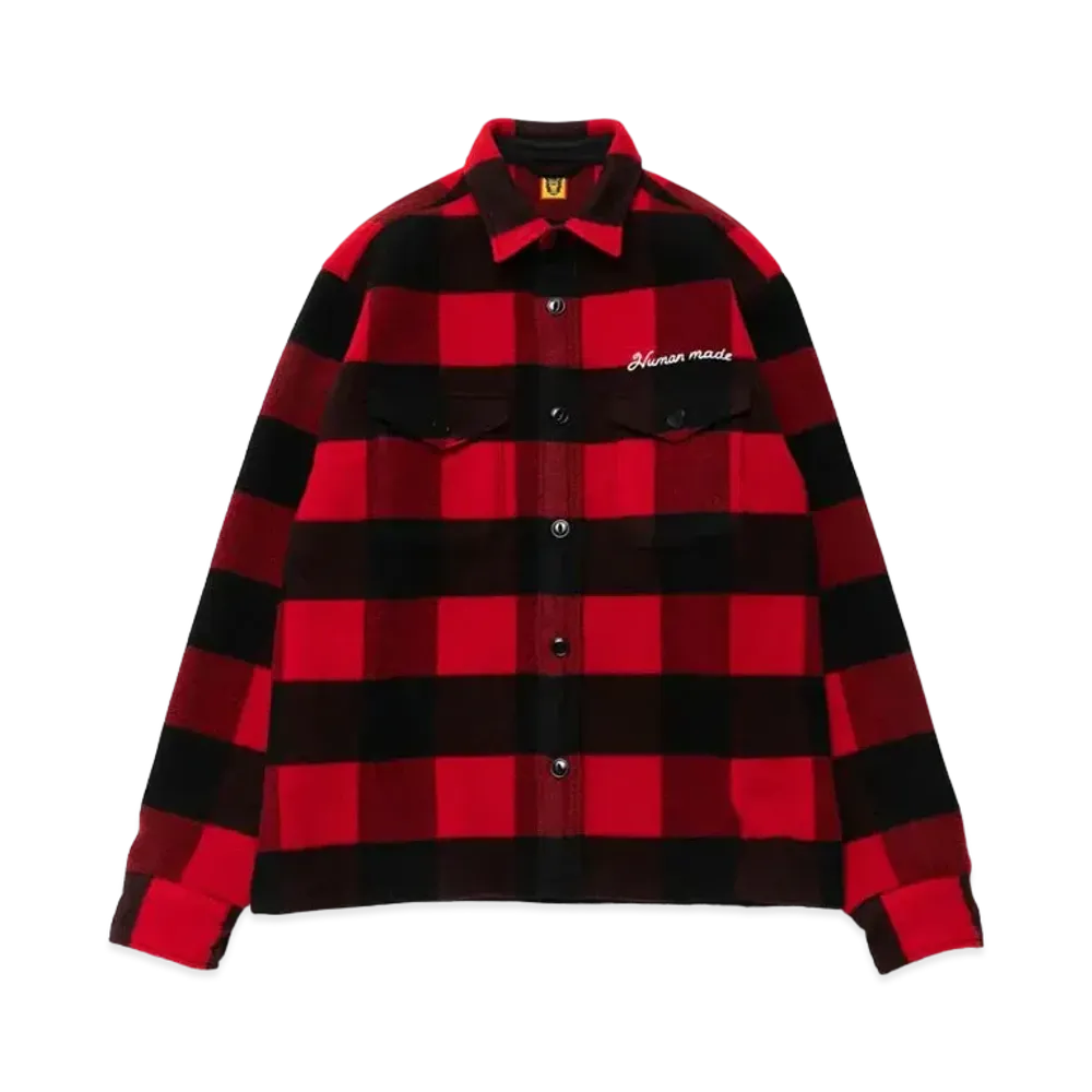 HUMAN MADE WOOL OVERSHIRT "Red"
