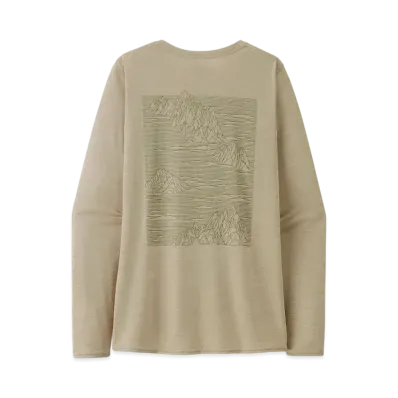 Patagonia Women's Longsleep Capilene Cool Daily Graphic Shirt "Pumice"