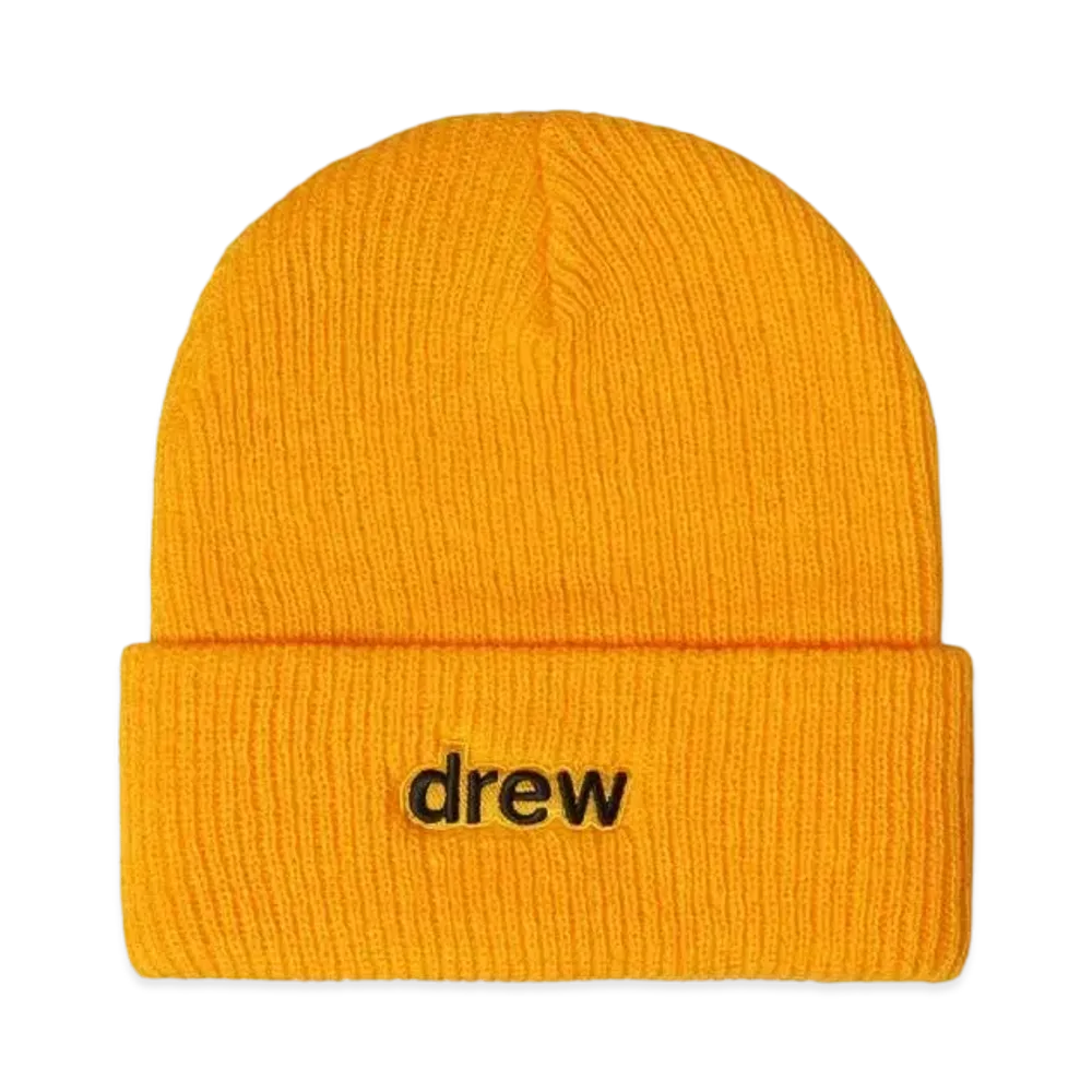 drew house Secret Soft Rib Beanie "Golden Yellow"