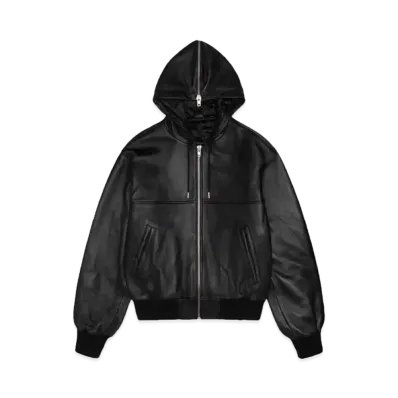 Stussy SS Link Leather Bomber "Black"