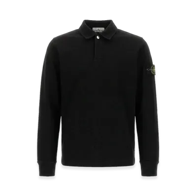 Stone Island Cotton Vanise Polo Shirt "Black"