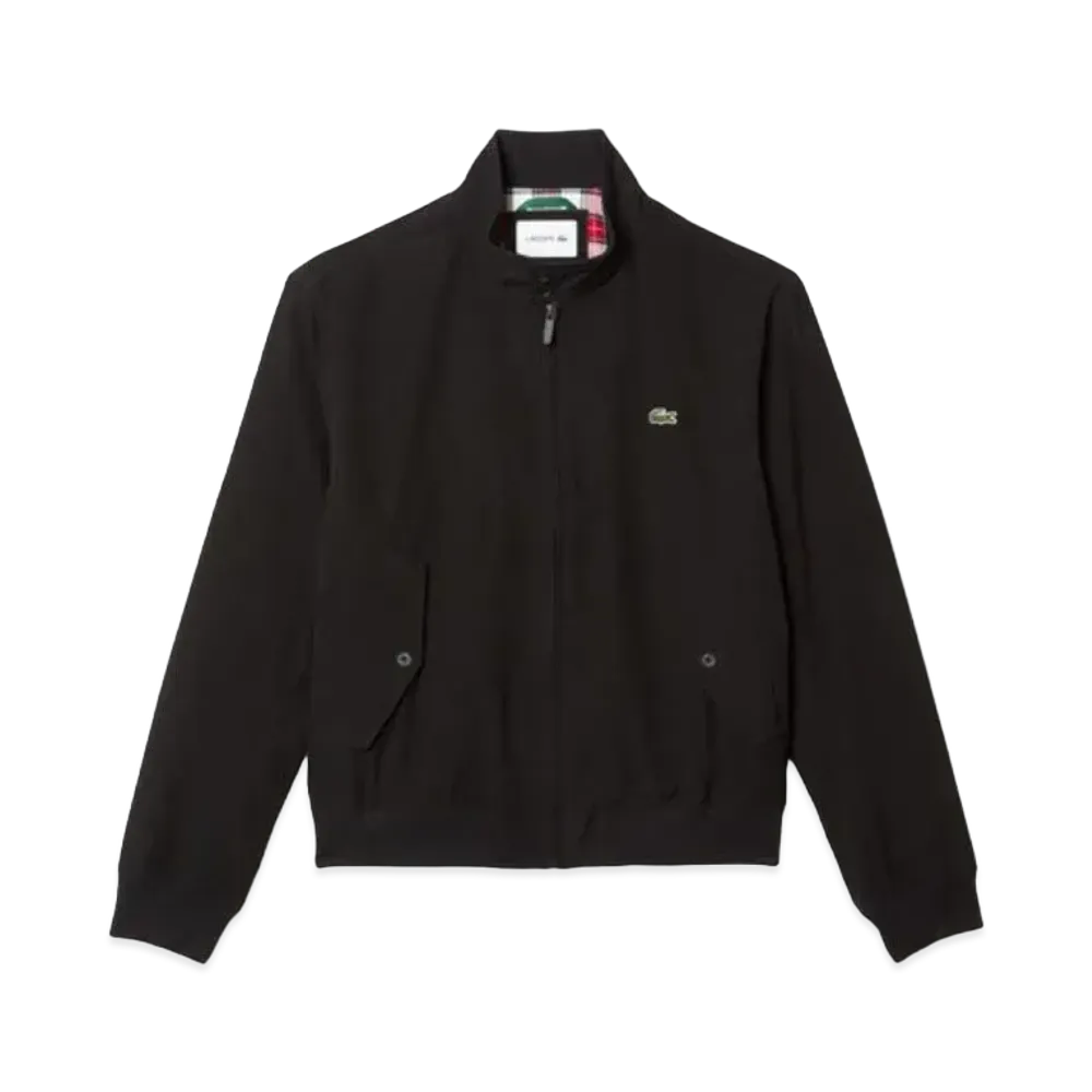 LACOSTE Shower Proof Harrington Jacket "Black"