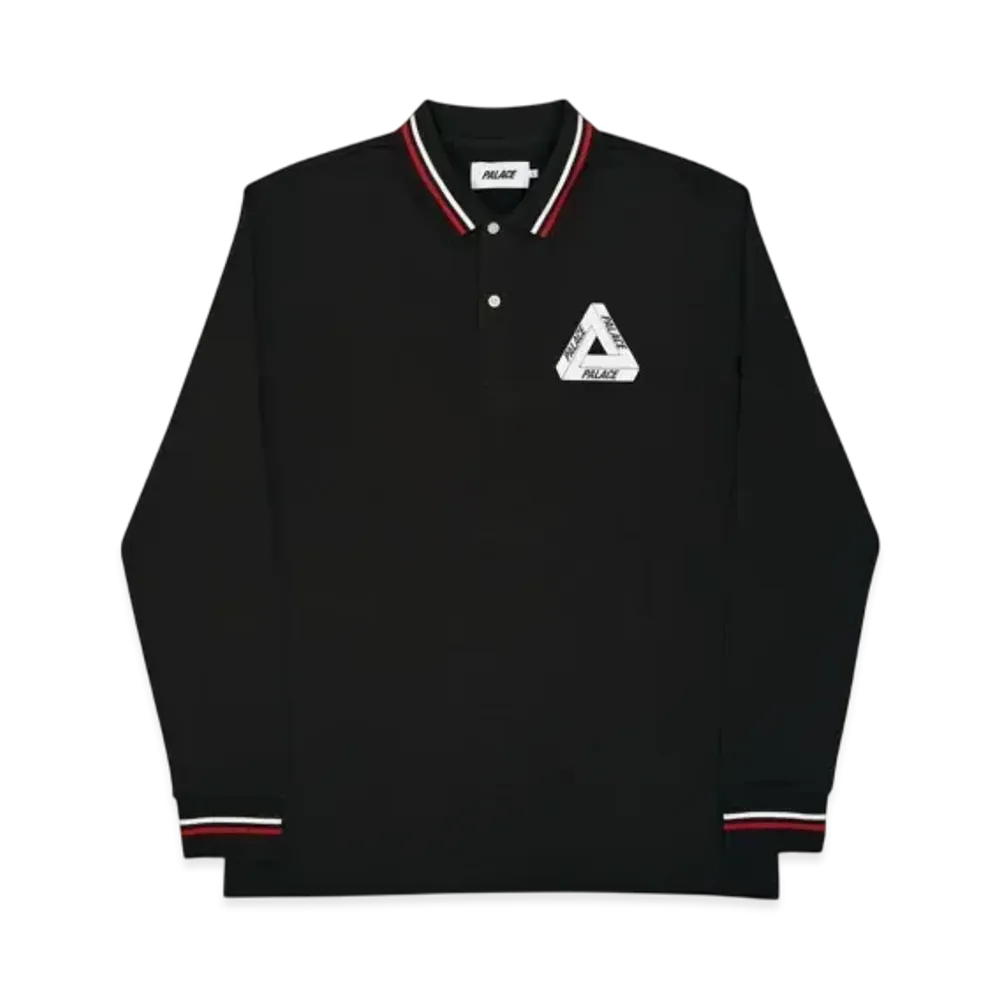 PALACE Tri Polo Longsleeve "Black"