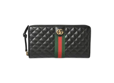 GUCCI Ophidia GG Marmont Sherry Line Quilted Wallet "Black"