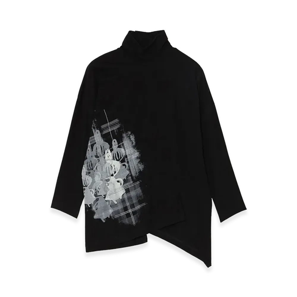 Y's x MOOMIN x a part of me. Y’s Shadow "Little My" Print Tee "Black"