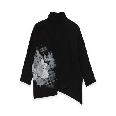 Y's x MOOMIN x a part of me. Y’s Shadow "Little My" Print Tee "Black"
