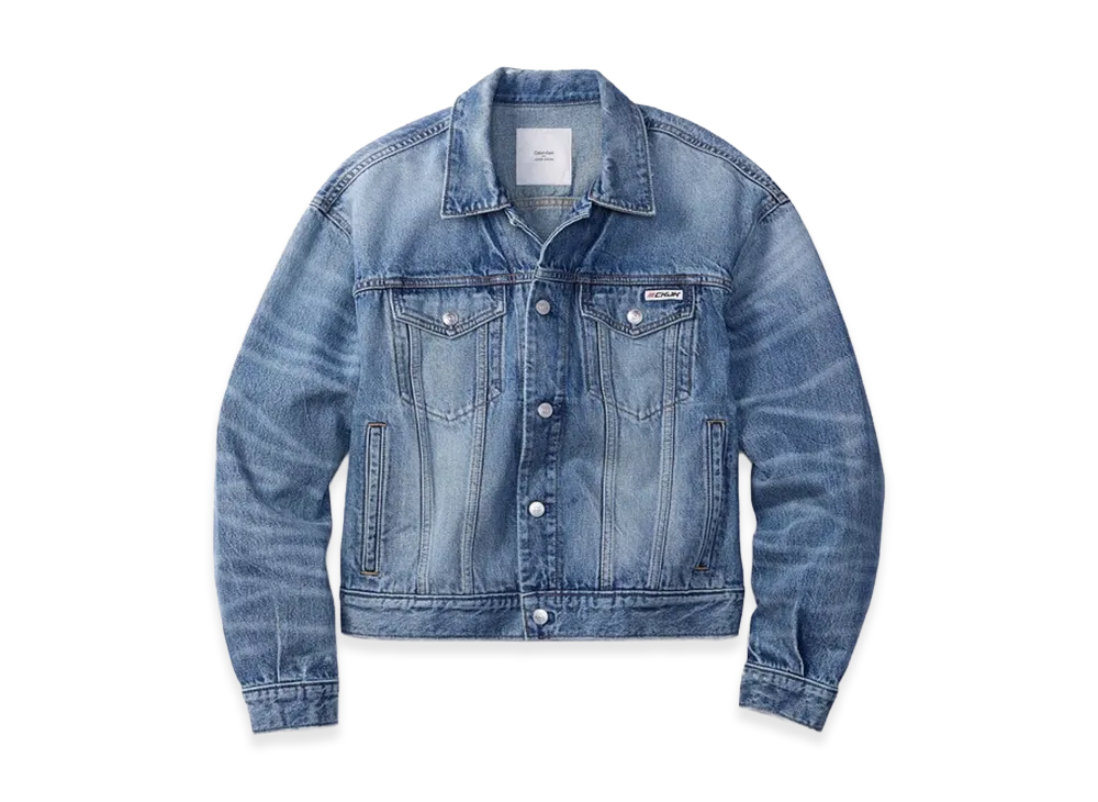 Calvin Klein x Jung Kook of BTS 90s Denim Trucker Jacket "Rebel Blue"