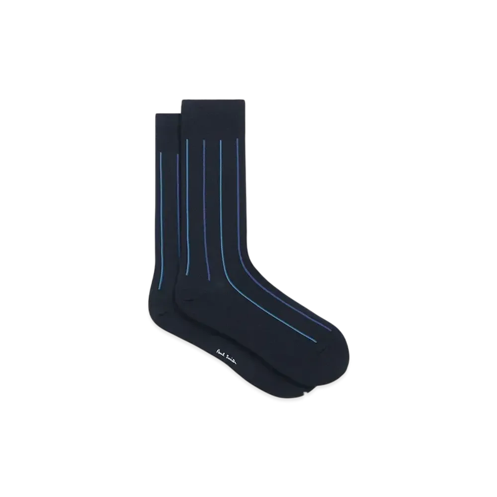 Paul Smith Double Stripe Socks "Navy"