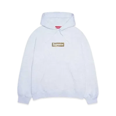 Supreme China Shanghai Box Logo Hooded Sweatshirt "Grey"