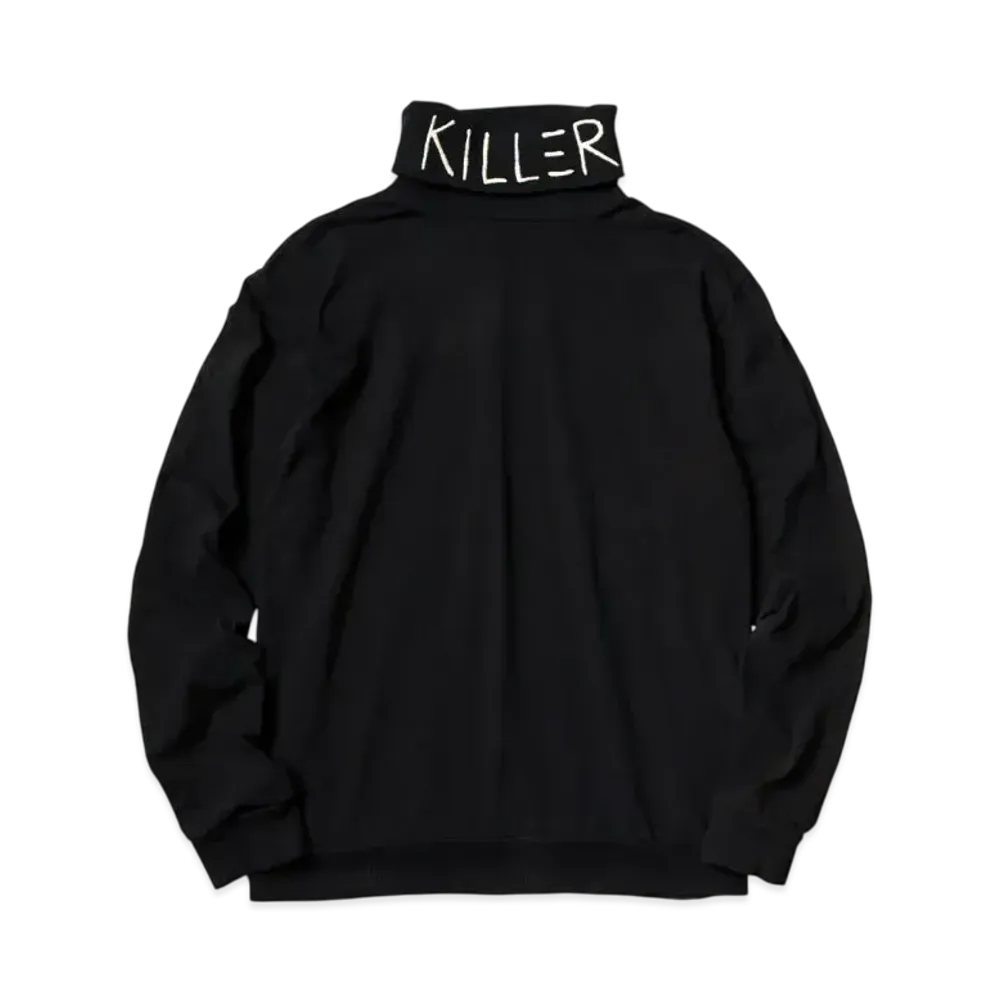 KAPITAL 18.5/- High Neck Long Tee "Black"