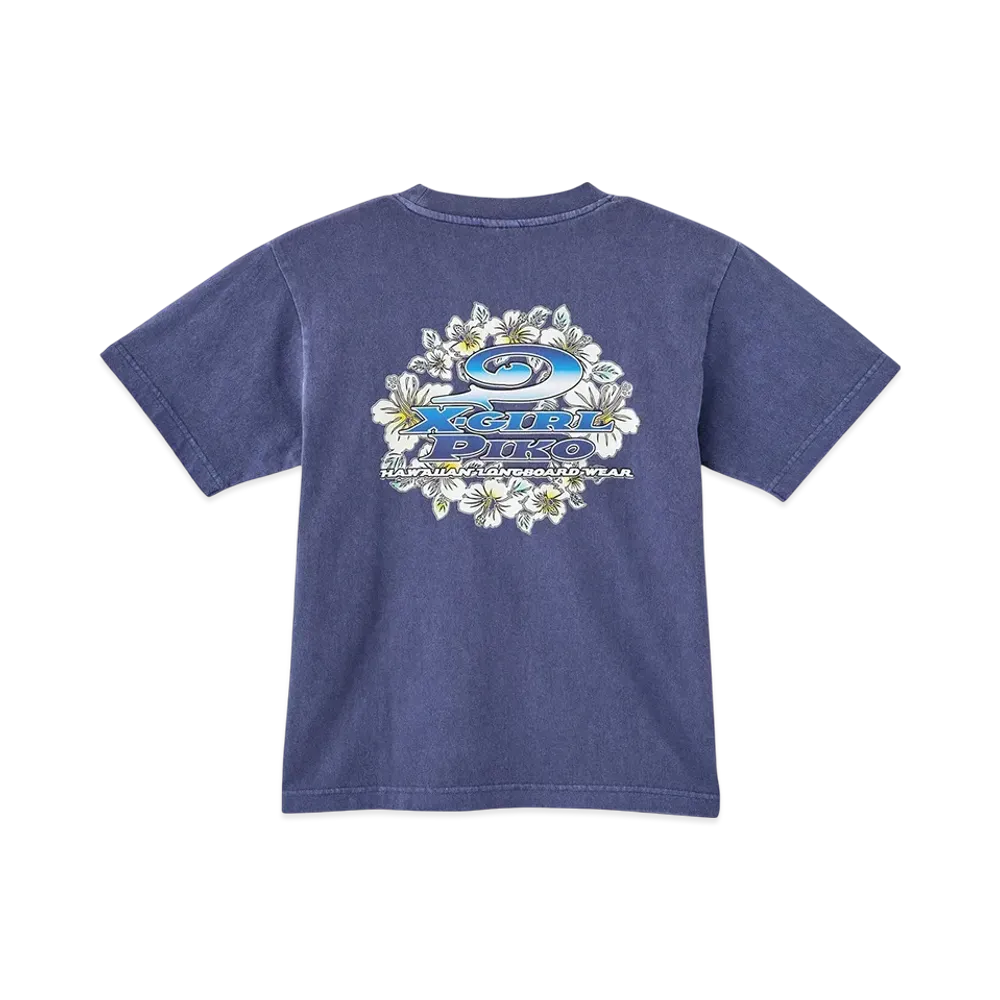 X-Girl x PIKO S/S Tee "Navy"