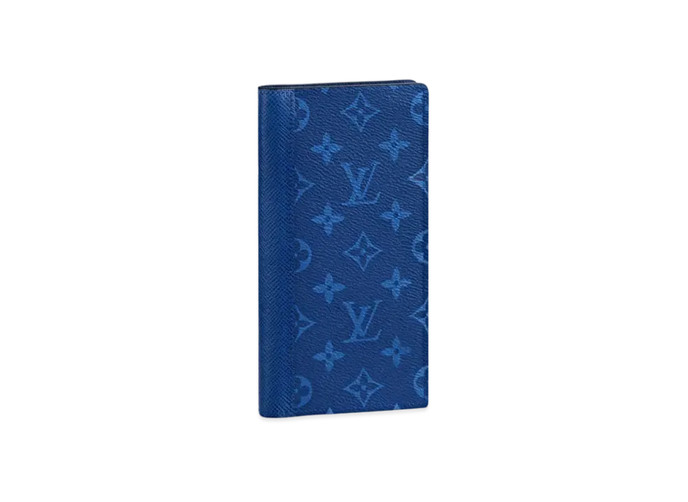 Louis Vuitton Brazza Wallet Taigarama "Cobalt"