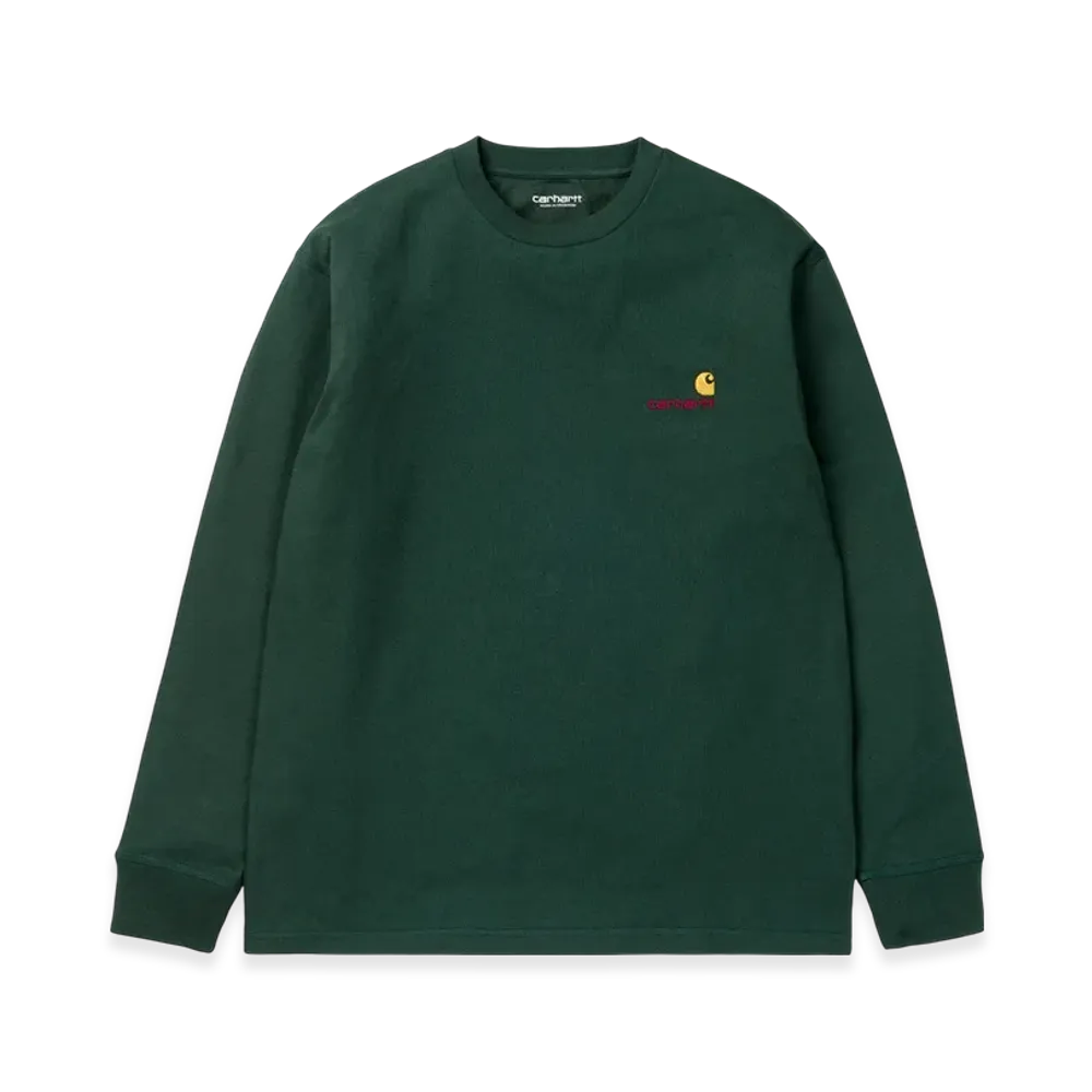 Carhartt WIP L/S American Script T-Shirt "Hedge"