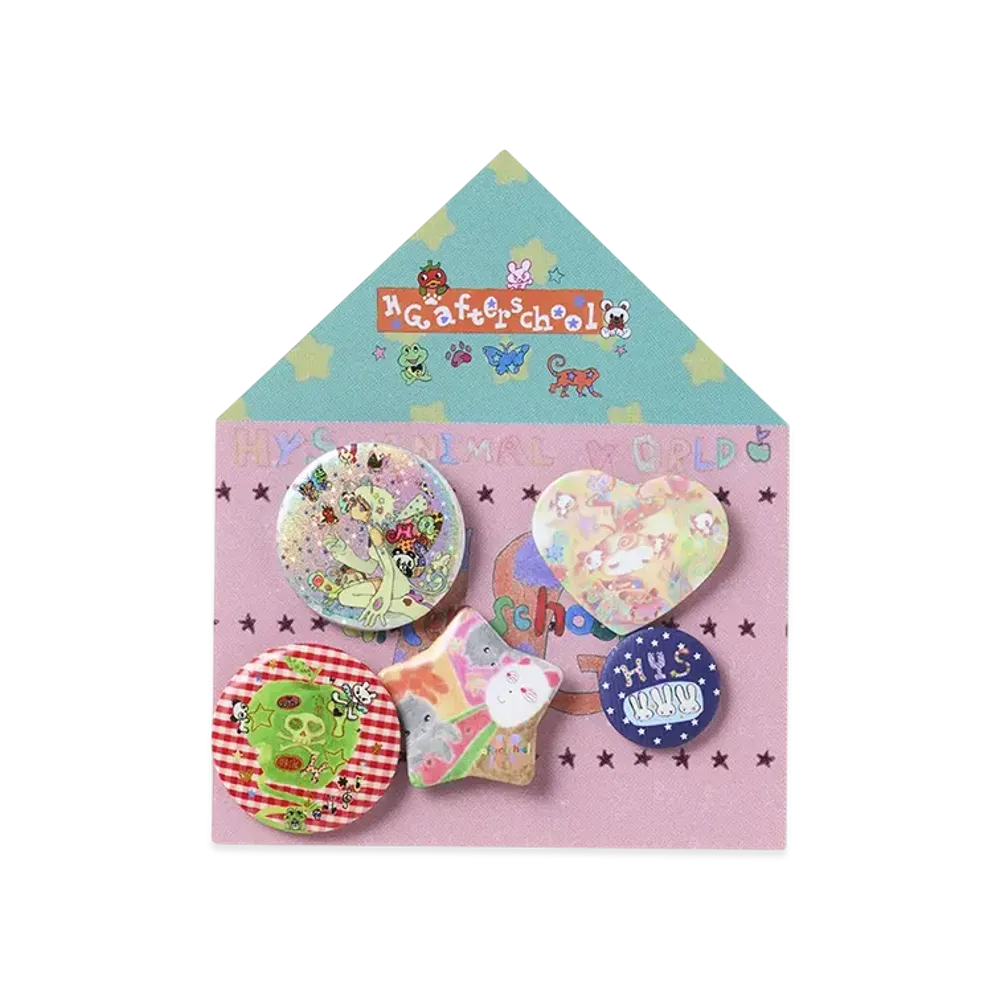 HYSTERIC GLAMOUR Button Badge Set "Multi"