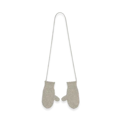 Graphpaper Cotton Wool Slub Mittens "Ash"
